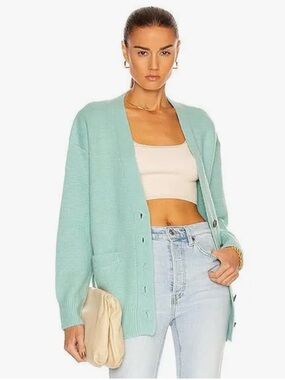 RE/DONE 90s Oversized Cardigan in Spearmint